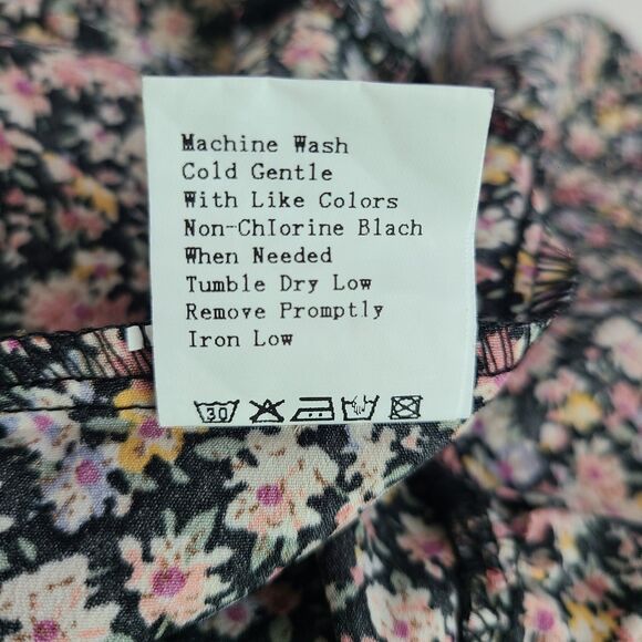 Pretty Garden Women's Floral Ruffle Sleeve Midi Dress Size Medium - Picture 7 of 9